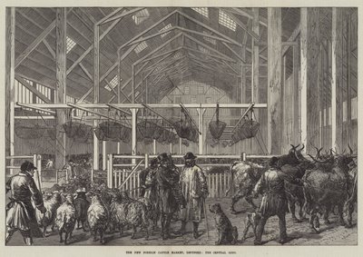 The New Foreign Cattle Market, Deptford, the Central Shed by English School