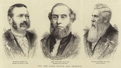 The New Lord Mayor and Sheriffs by English School