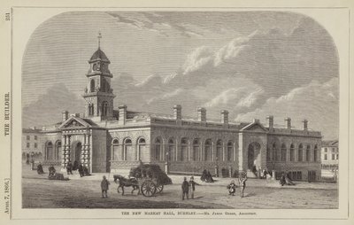The New Market Hall, Burnley, Mr James Green, Architect by English School