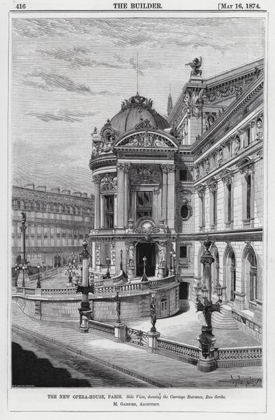 The New Opera-House, Paris (engraving) by English School