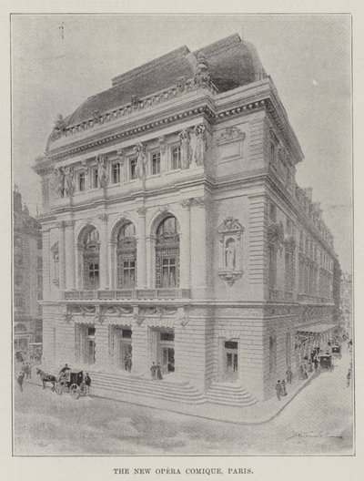 The New Opera Comique, Paris by English School