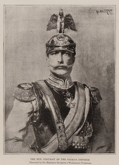 The New Portrait of the German Emperor by English School