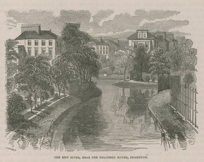 The New River Head, near the thatched house, Islington by English School