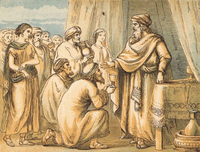 The Offerings for the Tabernacle by English School