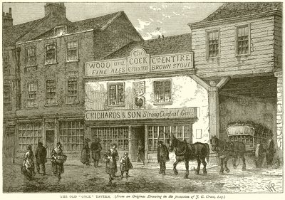The Old Cock Tavern by English School