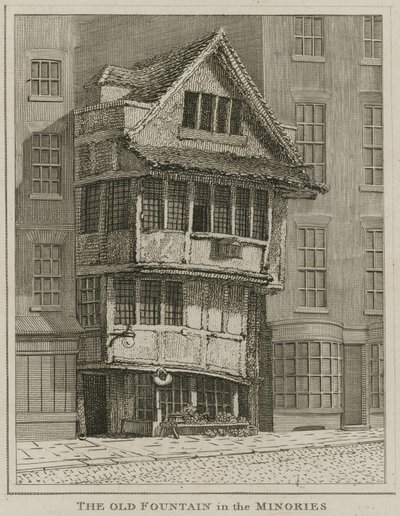 The Old Fountain in the Minories, London by English School