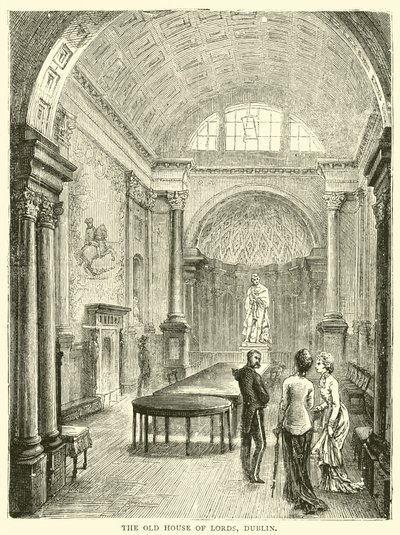 The Old House of Lords, Dublin by English School