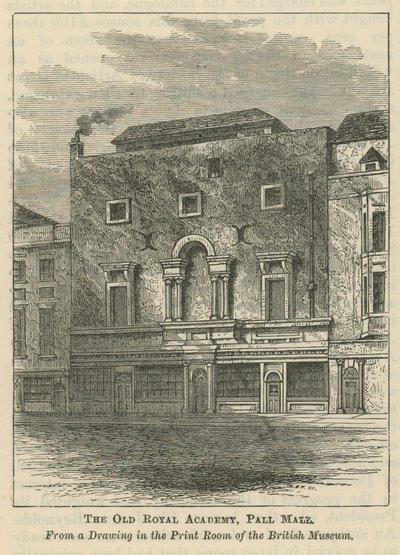 The Old Royal Academy in Pall Mall by English School