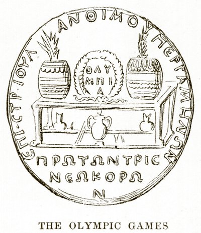 The Olympic Games, Illustration from History of Greece by English School