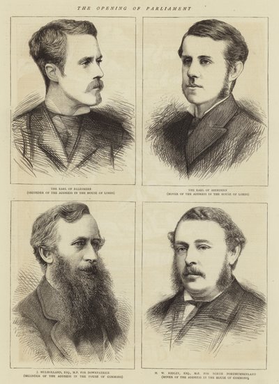 The Opening of Parliament by English School