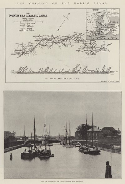 The Opening of the Baltic Canal by English School