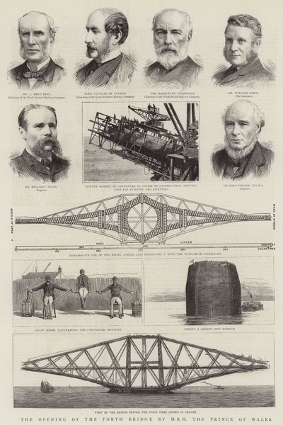 The Opening of the Forth Bridge by HRH the Prince of Wales by English School