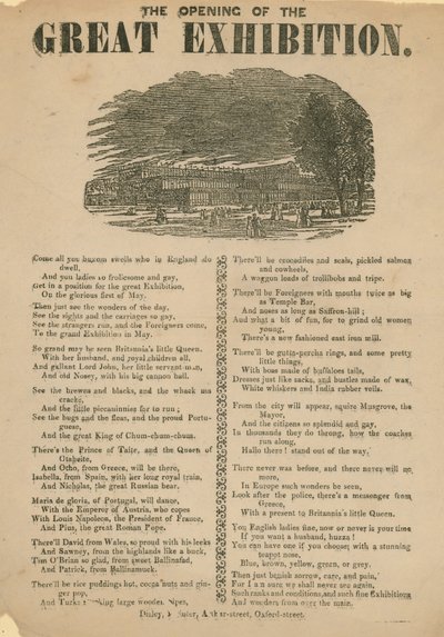 The Opening of the Great Exhibition by English School