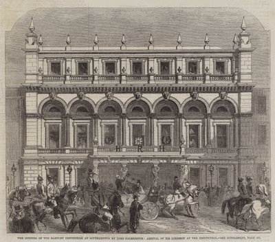 The Opening of the Hartley Institution at Southampton by Lord Palmerston, Arrival of His Lordship at the Institution by English School