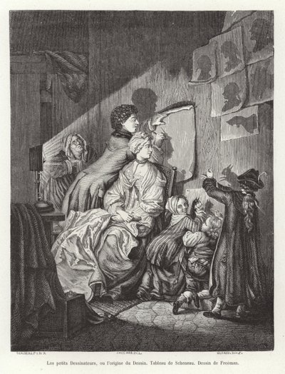 The Origin of Painting: a Family Making Chinese Shadows by English School
