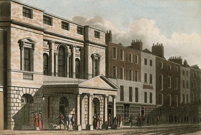 The Palladian Facade and Entrance Portico of the Pantheon in 1814 by English School