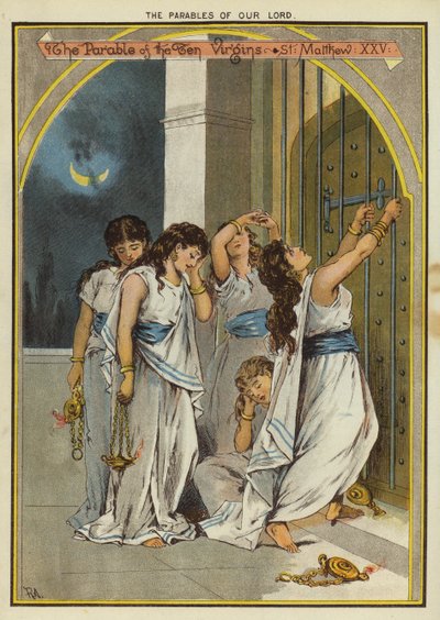 The Parables of Christ: The Parable of the Ten Virgins by English School
