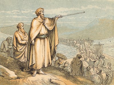The Passage of the Red Sea by English School