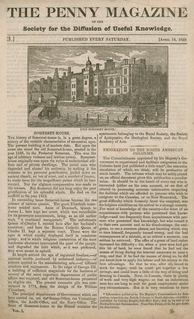 The Penny Magazine by English School