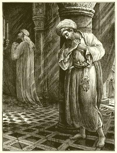 The Pharisee and the Tax Gatherer by English School