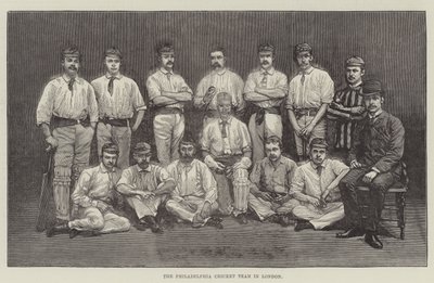 The Philadelphia Cricket Team in London by English School