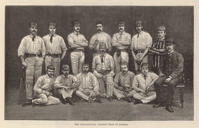 The Philadelphia Cricket Team in London by English School