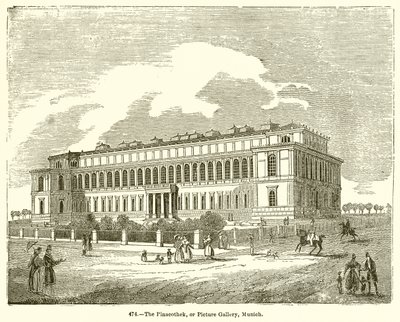 The Pinacothek, or Picture Gallery, Munich by English School