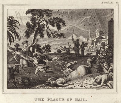 The Plague of Hail by English School