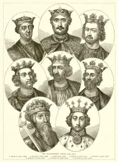 The Plantagenet Kings (1154-1399) by English School