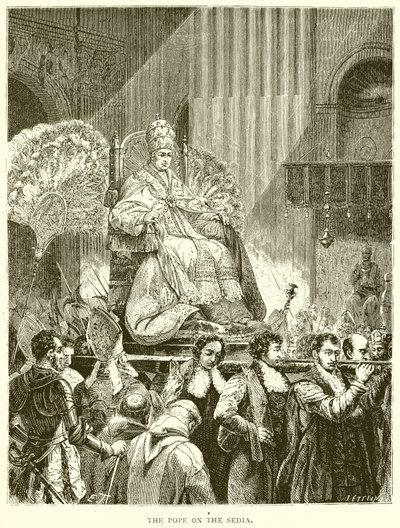 The Pope on the Sedia by English School