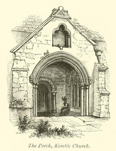 The Porch, Kemble Church by English School