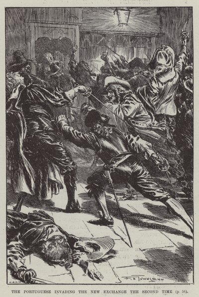 The Portuguese invading the New Exchange the second time by English School