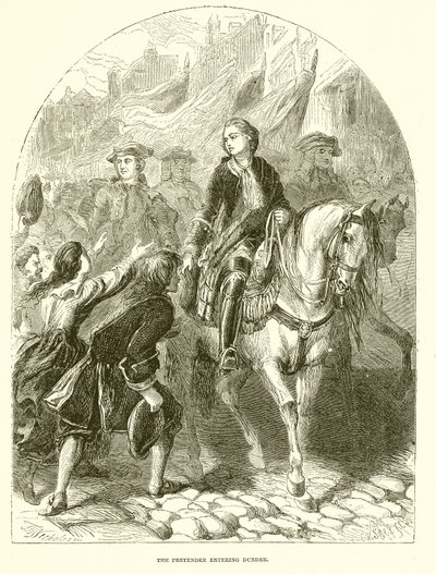 The Pretender entering Dundee by English School