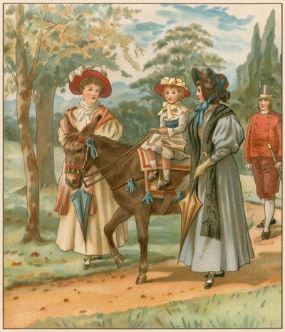 The Princess Victoria riding in Kensington Gardens by English School