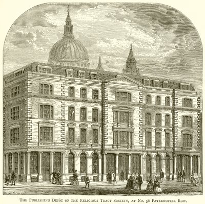 The Publishing Depot of the Religious Tract Society, at No. 56 Paternoster Row by English School