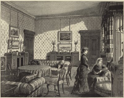 The Queen at Balmoral by English School