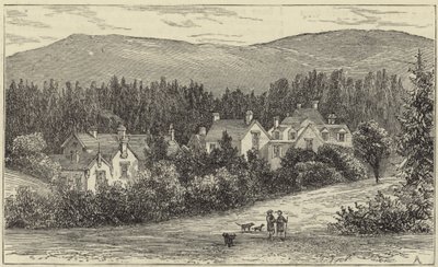 The Queen at Balmoral by English School