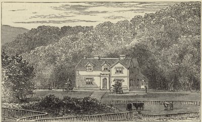 The Queen at Balmoral by English School