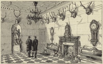 The Queen at Balmoral by English School