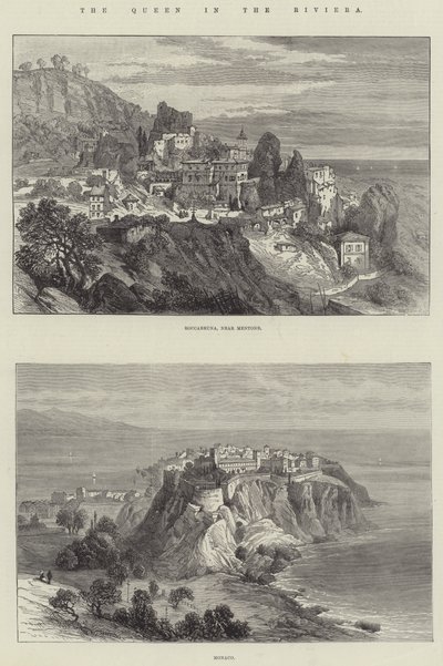 The Queen in the Riviera by English School