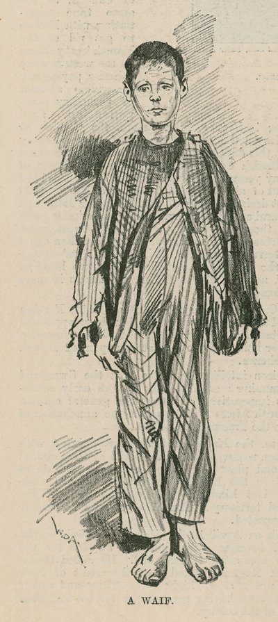 The Ragged School Union Jubilee; A waif by English School