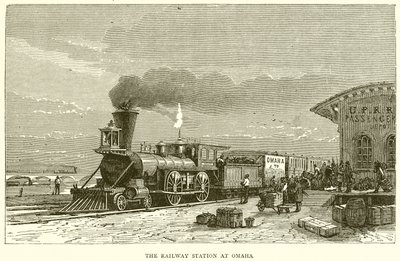 The Railway Station at Omaha by English School