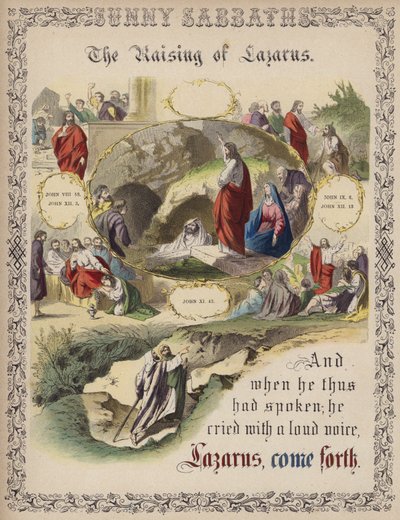 The Raising of Lazarus by English School