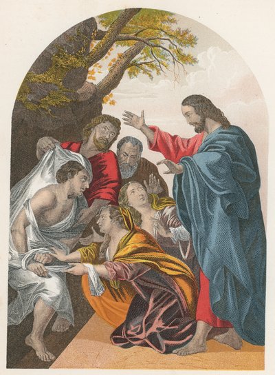 The Raising of Lazarus by English School