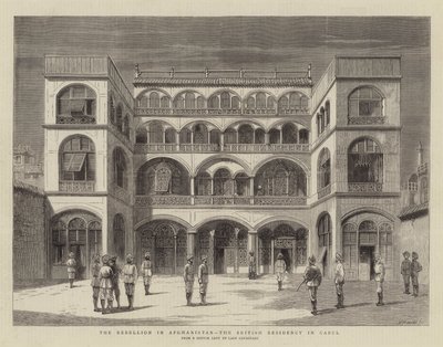 The Rebellion in Afghanistan, the British Residency in Cabul by English School