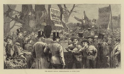 The Recent Fenian Demonstration in Hyde Park by English School