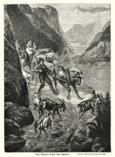 The Return from the Saeter by English School