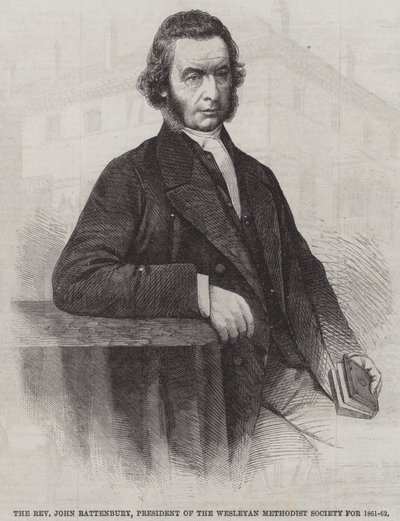 The Reverend John Rattenbury, President of the Wesleyan Methodist Society for 1861-62 by English School
