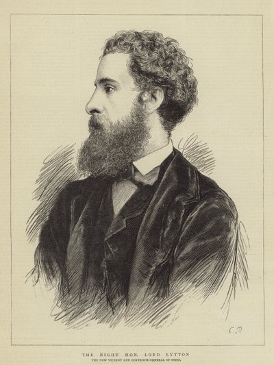 The Right Honourable Lord Lytton by English School