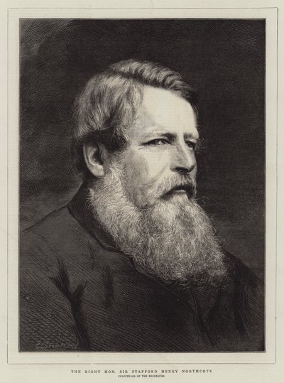 The Right Honourable Stafford Henry Northcote by English School